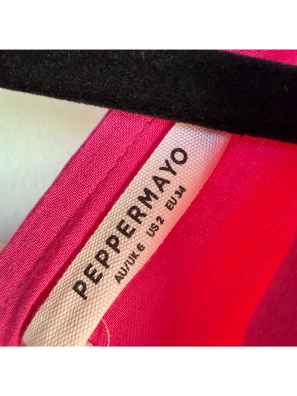 PEPPERMAYO Audrey Vintage Slip Dress NWT Satin Magenta Size US 2 Party - Picture 8 of 11